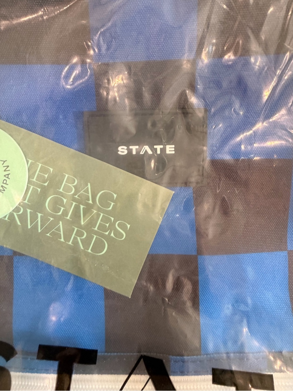 STATE Green & Blue Checkerboard Backpack - Picture 4 of 5